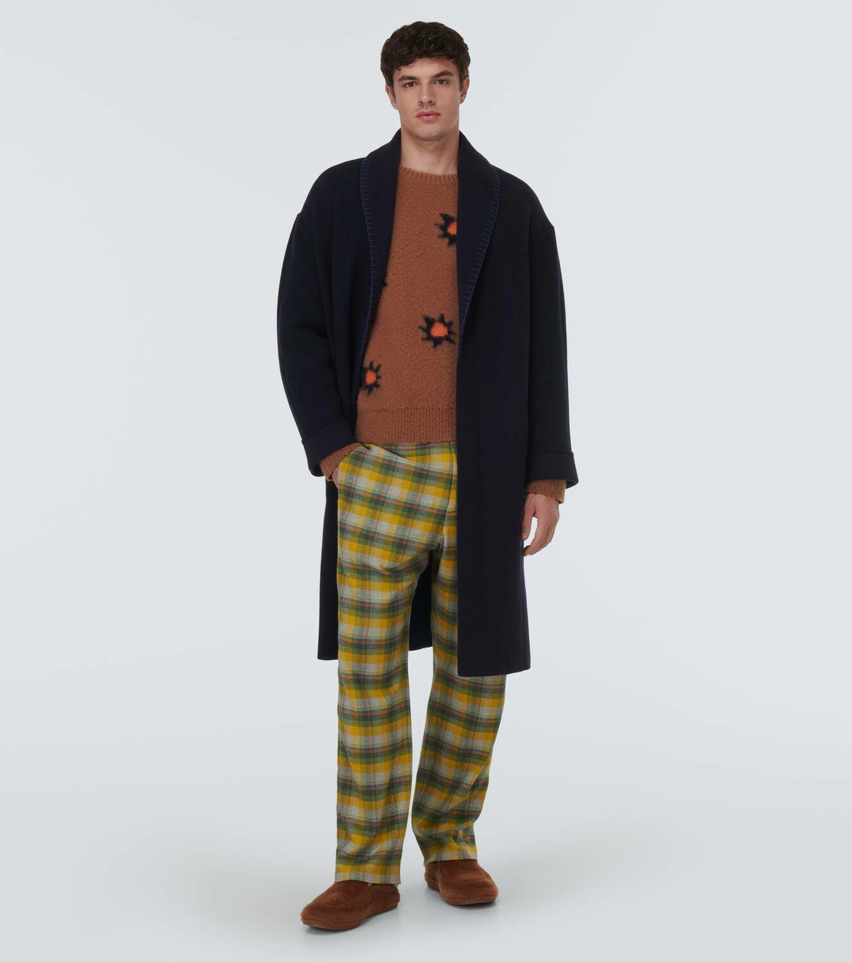 Zegna x The Elder Statesman cashmere and wool robe