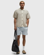 Les Deux Gideon Knit Shirt Beige - Mens - Shortsleeves