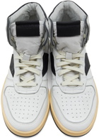Rhude White & Black Rhecess Hi Sneakers