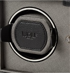 WOLF - Cub Pebble-Grain Faux Leather Watch Winder - Men - Black