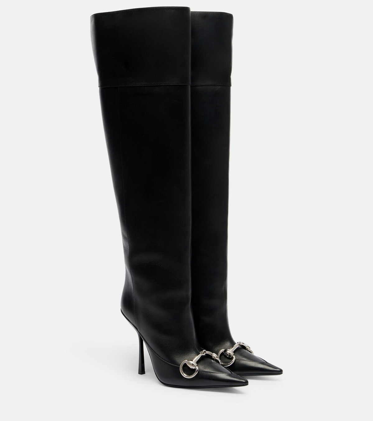 Gucci Boulevard Horsebit leather knee-high boots