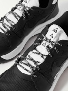 Nike - ACG Lowcate Rubber-Trimmed Mesh Sneakers - Black