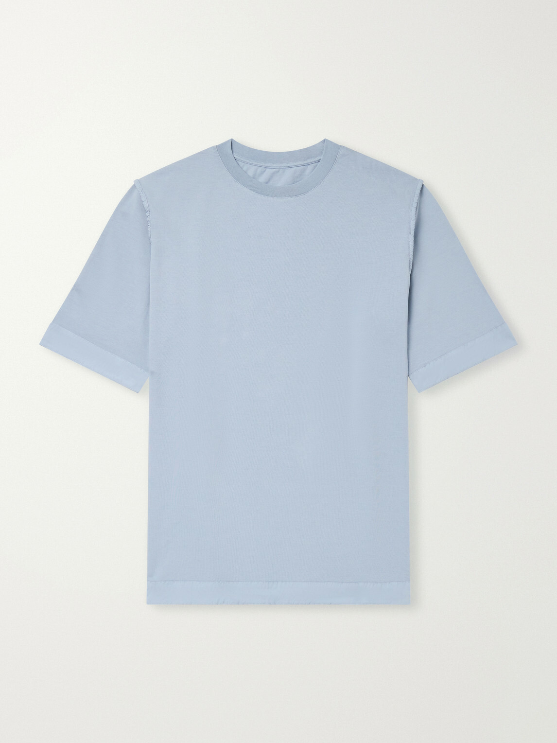 Casey Casey - Felix Garment-Dyed Cotton-Jersey T-Shirt - Blue