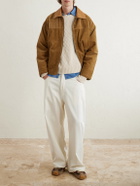 MANAAKI - Keanu Cable-Knit Merino Wool-Blend Sweater - Neutrals