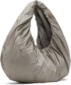 AMOMENTO Gray Shirring Tote