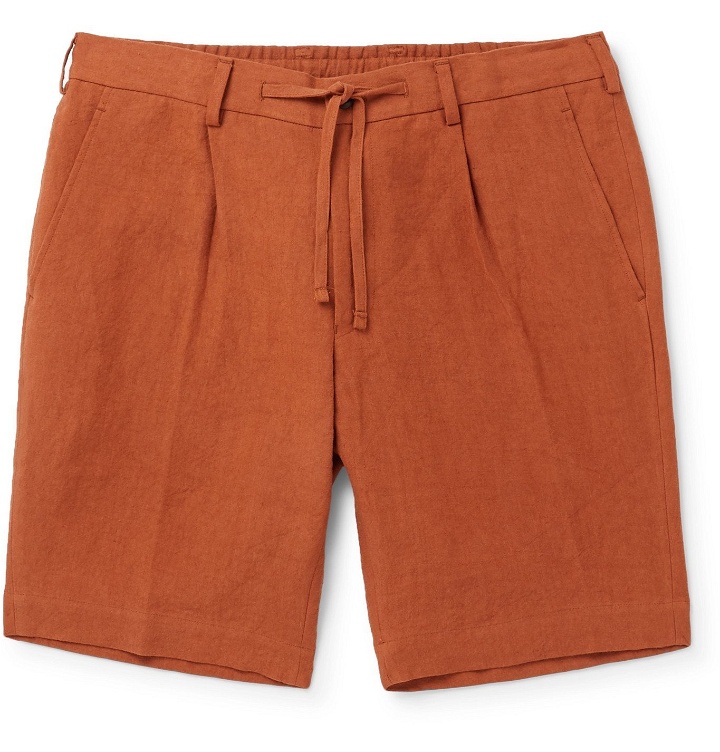 Photo: Beams F - Cotton Drawstring Shorts - Orange