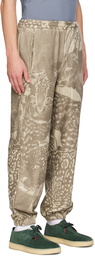 Dime Tan Graphic Lounge Pants