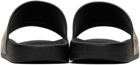 Versace Jeans Couture Black Logo Couture Slides