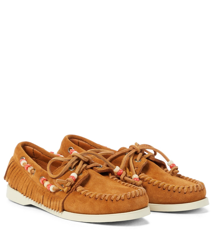 Photo: Alanui - x Sebago® Docksides suede moccasins