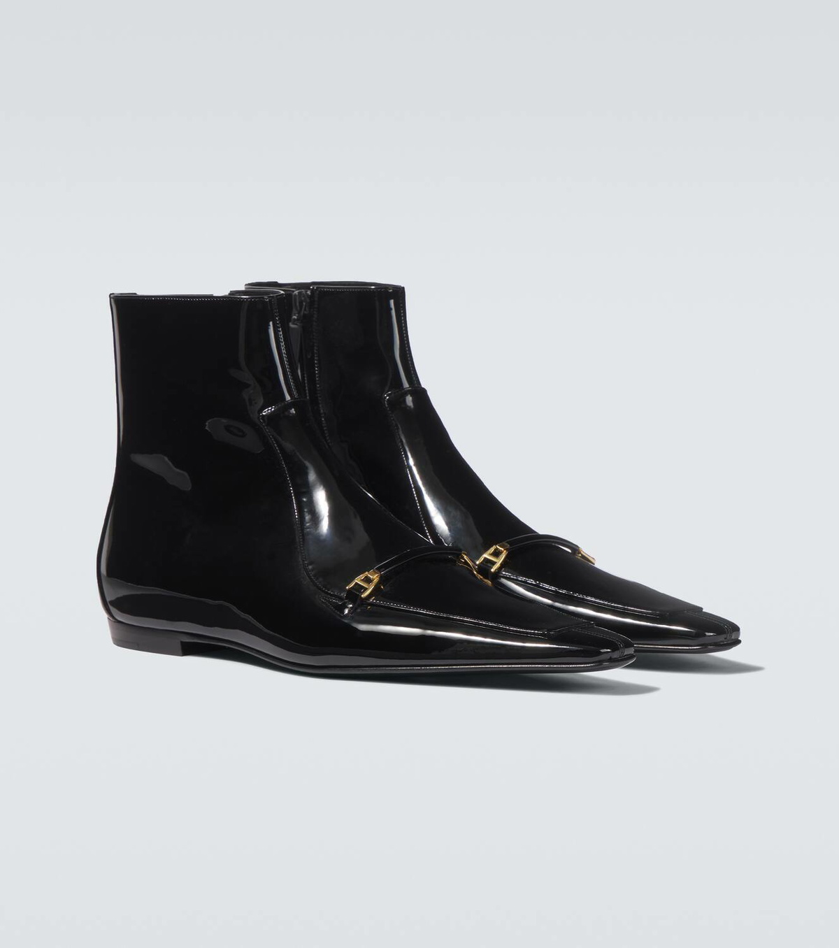 Saint Laurent Milton patent leather boots Saint Laurent