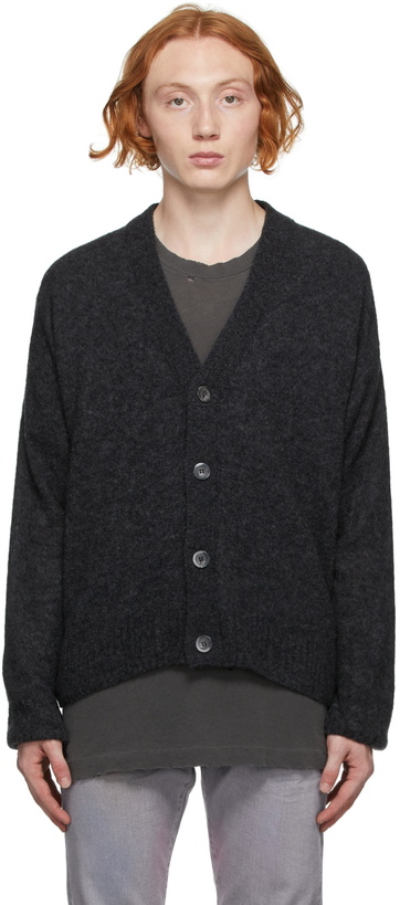 Photo: John Elliott Black Wool Powder Cardigan