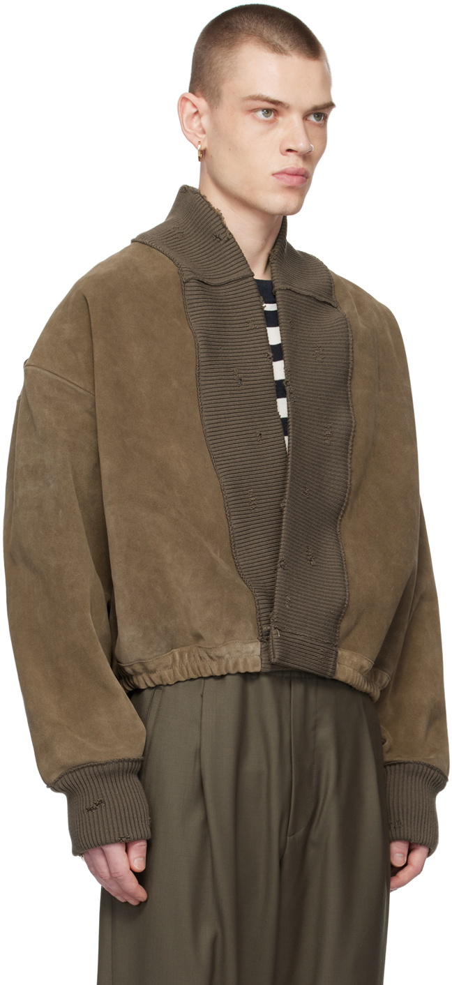 Magliano Brown Italo Leather Jacket Magliano