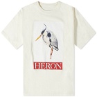Heron Preston Men's Heron Bird Painted T-Shirt in Ivory