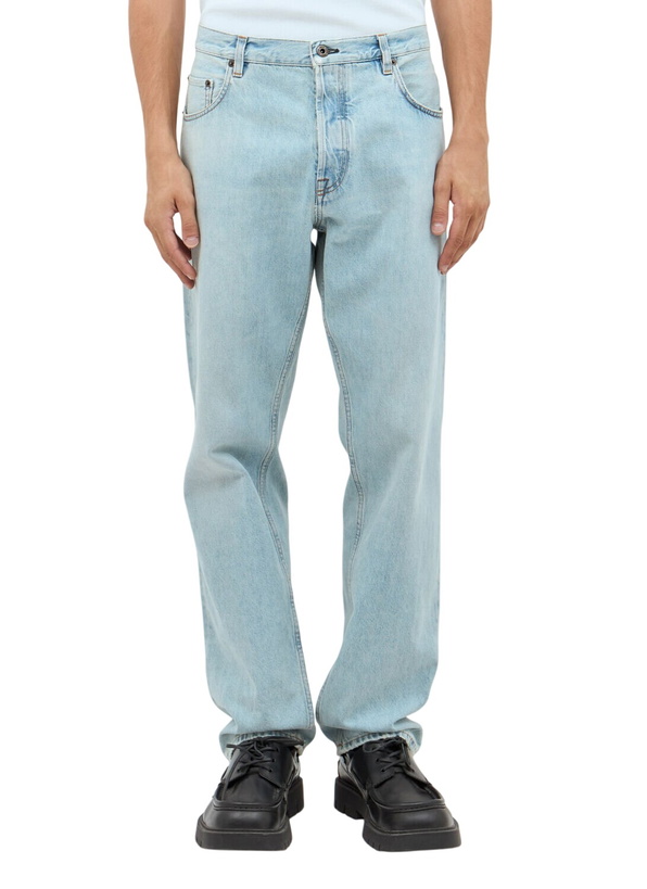 Photo: Miu Miu Logo Patch Jeans