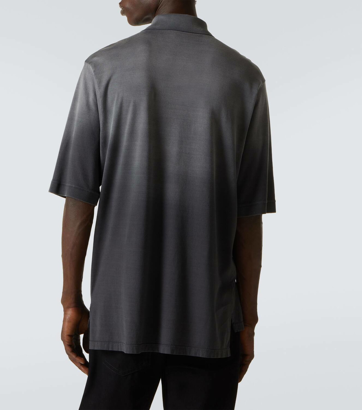 Alexander McQueen Ombré cotton polo shirt