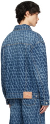 Valentino Blue Toile Iconographe Denim Jacket