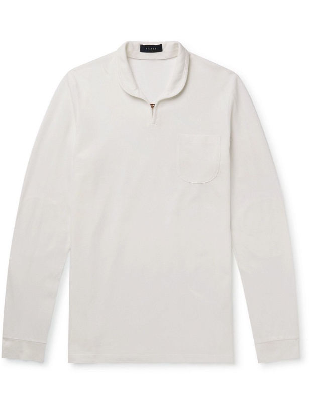 Photo: SEASE - Ellen Cotton-Piqué Polo Shirt - White