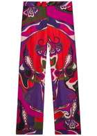 Pucci Orchidee Printed Silk Trousers Multicoloured 1