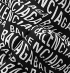 Balenciaga - Logo-Print Canvas Backpack - Black