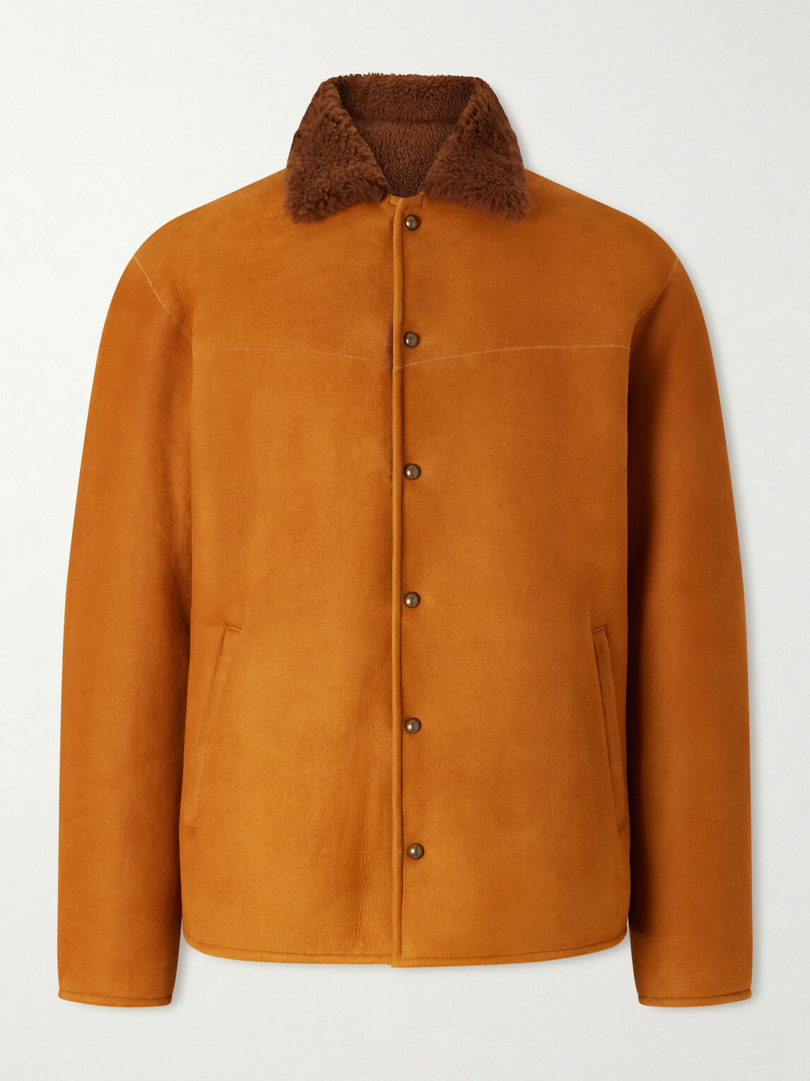 A.PRESSE - Shearling Jacket - Brown