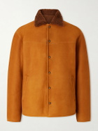 A.PRESSE - Shearling Jacket - Brown