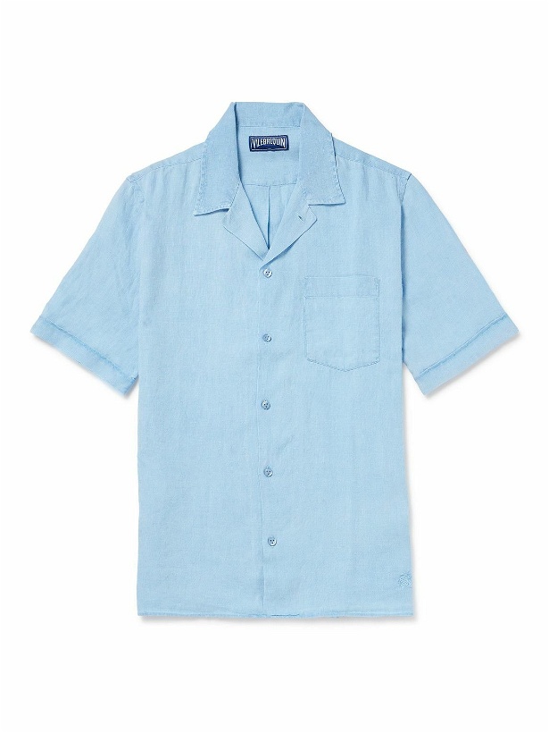 Photo: Vilebrequin - Charli Camp-Collar Linen Shirt - Blue