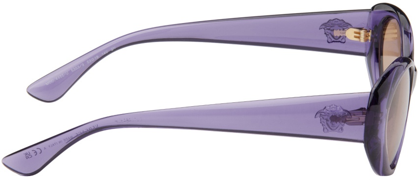 Versace VE4425U 54191A Purple Transparent - Man Sunglasses | LookerOnline