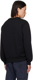 A.P.C. Black Boxy Printed Micro Logo Sweatshirt