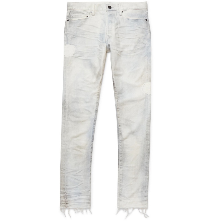 Photo: John Elliott - The Cast 2 Skinny-Fit Distressed Denim Jeans - White