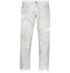 John Elliott - The Cast 2 Skinny-Fit Distressed Denim Jeans - White