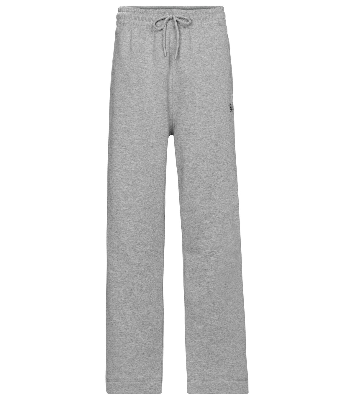 パンツ Ganni Logo embellished track pants grey T3564921 T3564921FW2 Ganni Logo-embroidered Track Pants In Grey | ModeSens