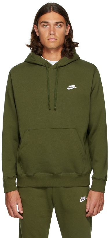Photo: Nike Green Fleece Sportswear Club Hoodie