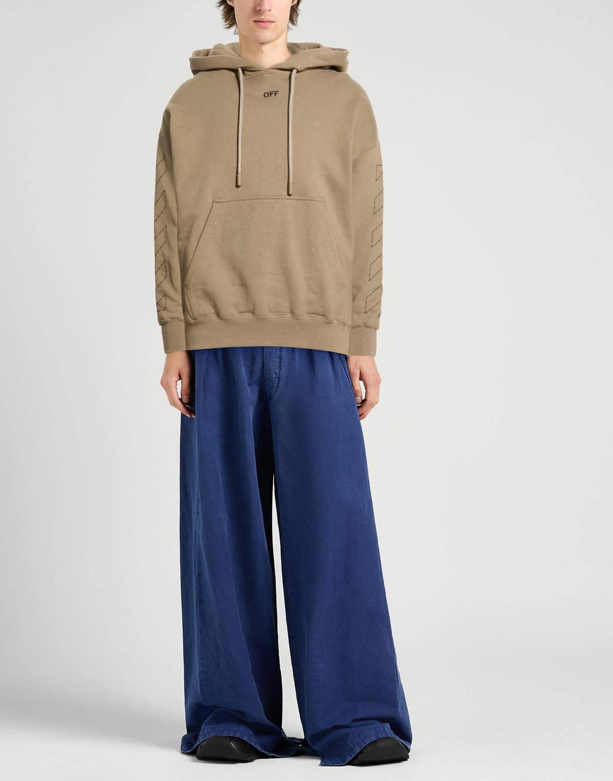 Off-white Mens Sweatshirt Military in Green