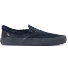 Vans - Engineered Garments Vault LX Calf Hair, Suede and Leather Slip-On Sneakers - Blue