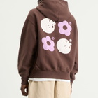 Pawa Speed Sports Men's Multi Monogram Zip Hoodie in Chocolate