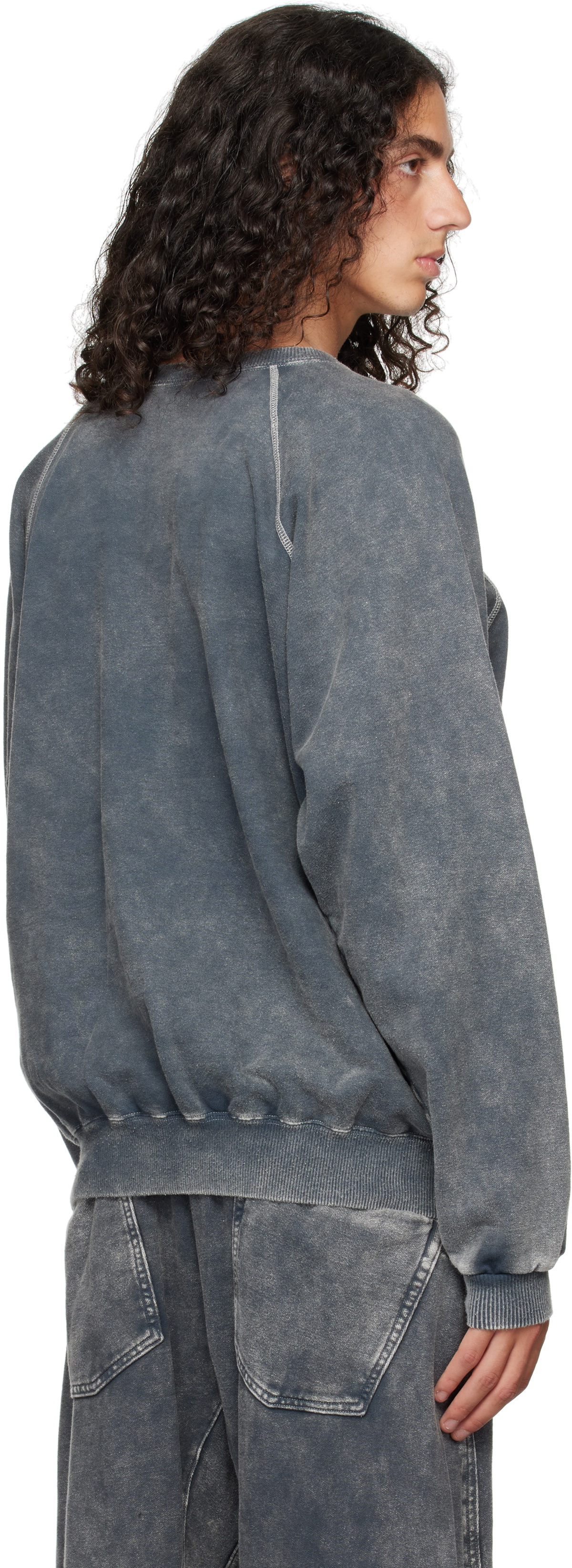 Omar Afridi Gray Shabby Sweatshirt
