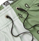 AMIRI - Mid-Length Bandana-Print Swim Shorts - Green