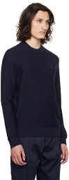 BOSS Navy Patch Sweater