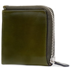 Il Bussetto - Polished-Leather Zip-Around Wallet - Men - Green