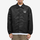 Drôle de Monsieur Men's Slogan Coach Jacket in Black