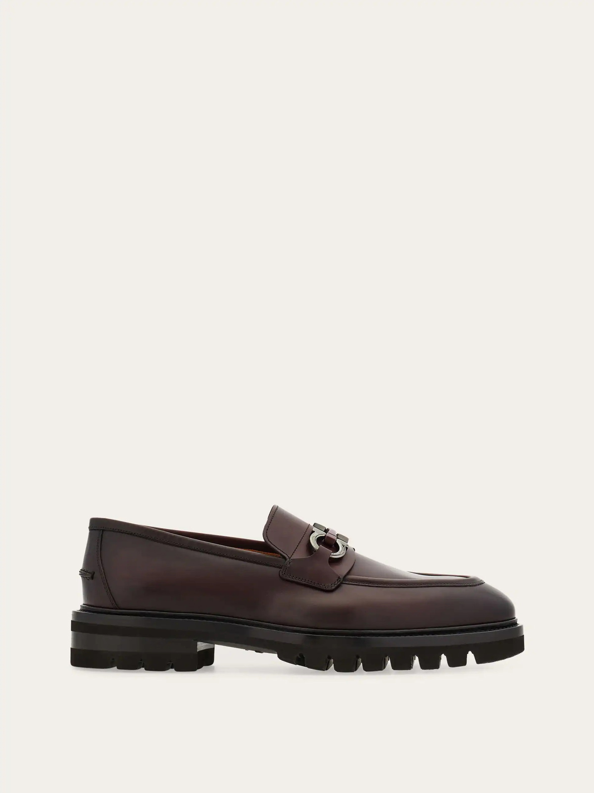 Ferragamo Mens Gancini ornament loafer in Red