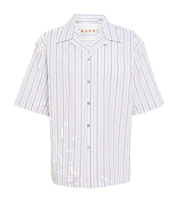 Photo: Marni - Striped cotton poplin bowling shirt