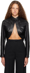 ALAÏA Black Cardi Leather Jacket