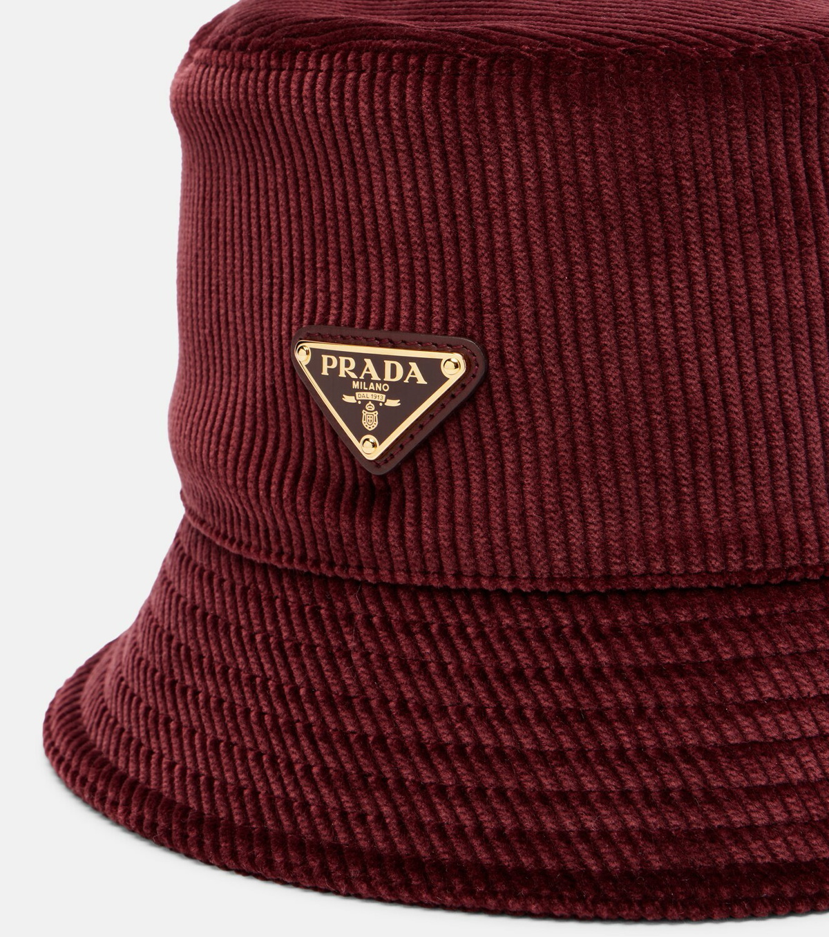 Prada Cotton corduroy bucket hat