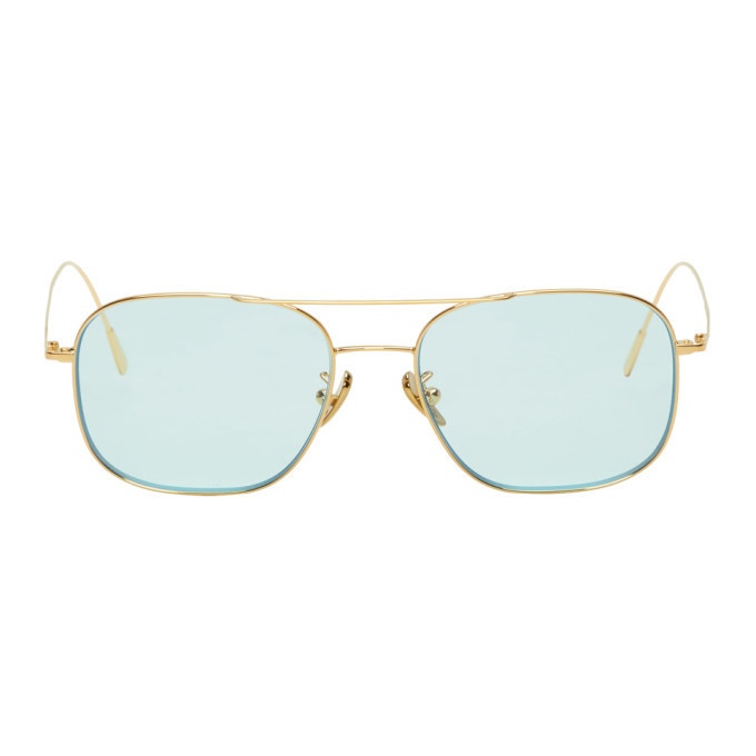 Photo: Cutler And Gross Gold and Green 1267 Sunglasses