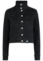 Courrèges Reedition Logo Stretch-denim Jacket Black