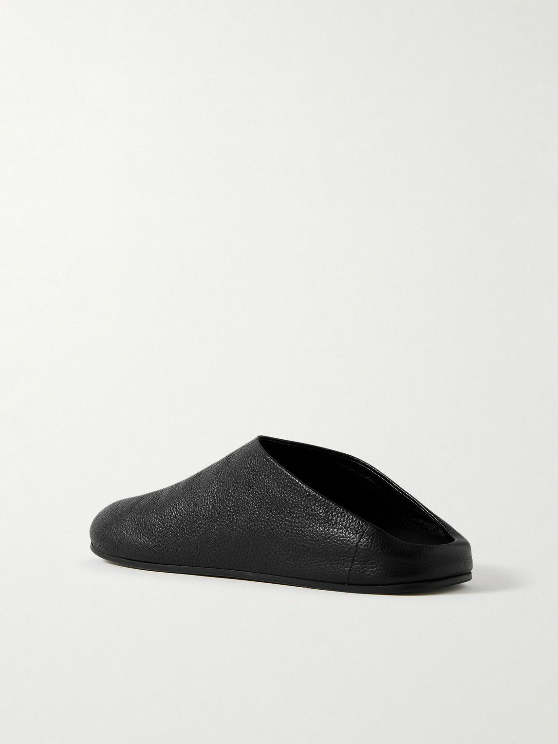 The Row - Hudson Full-Grain Leather Clogs - Black