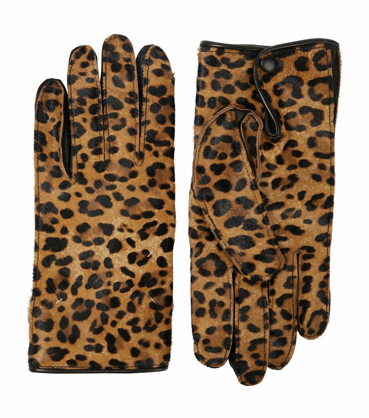 Photo: Maison Margiela - Leopard print gloves