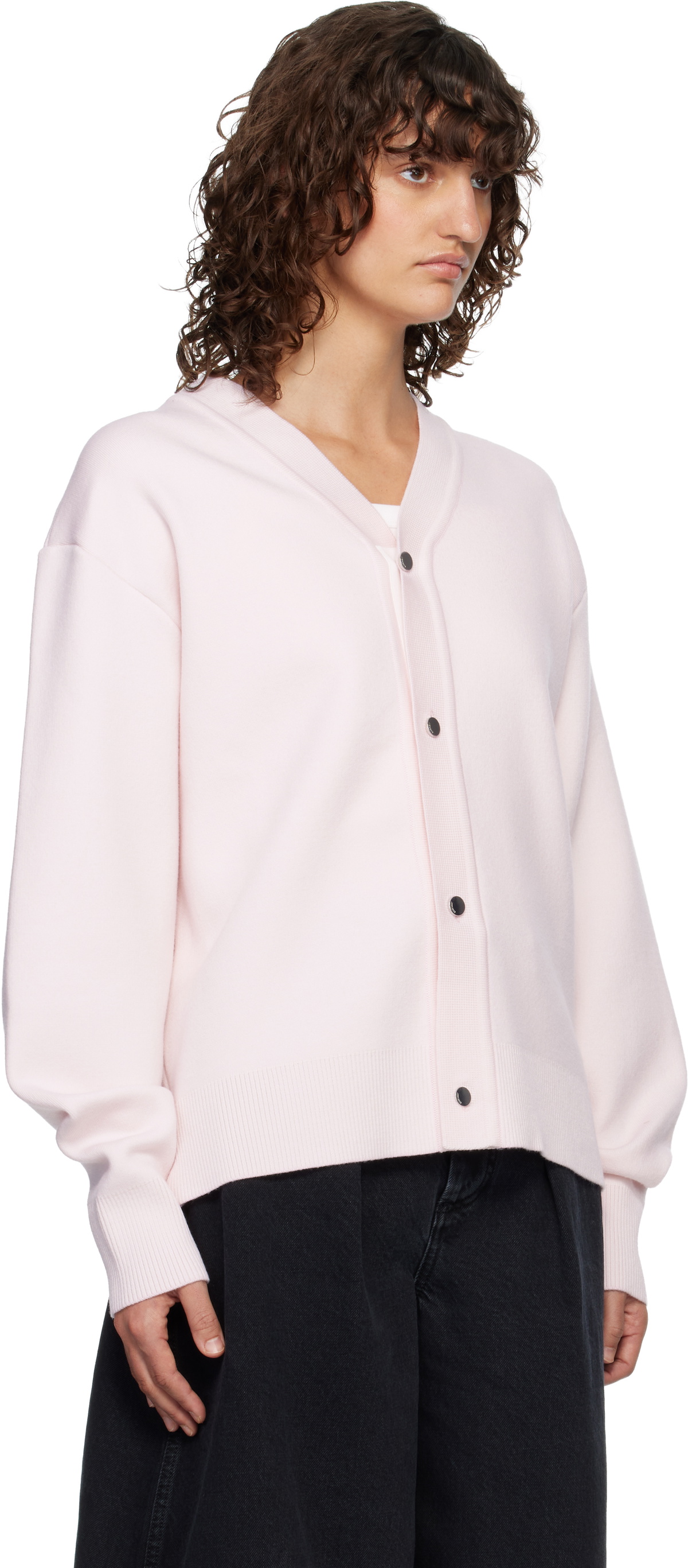JACQUEMUS Pink 'The Doppio' Cardigan