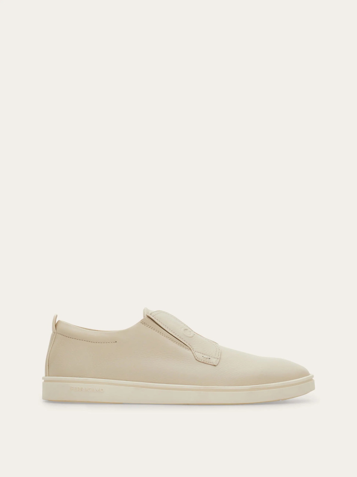 Ferragamo Mens Slip-on sneaker in White